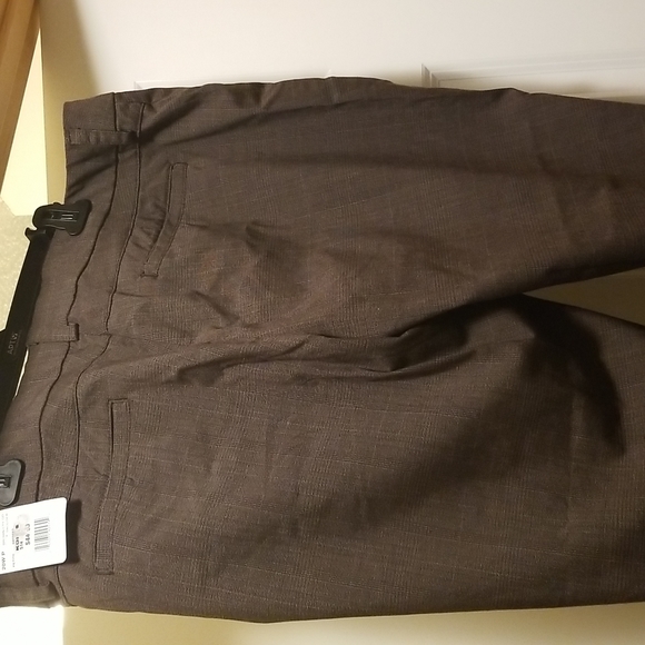 NWT 20WP Lee Brown Plaid Dress Pants - Picture 4 of 8